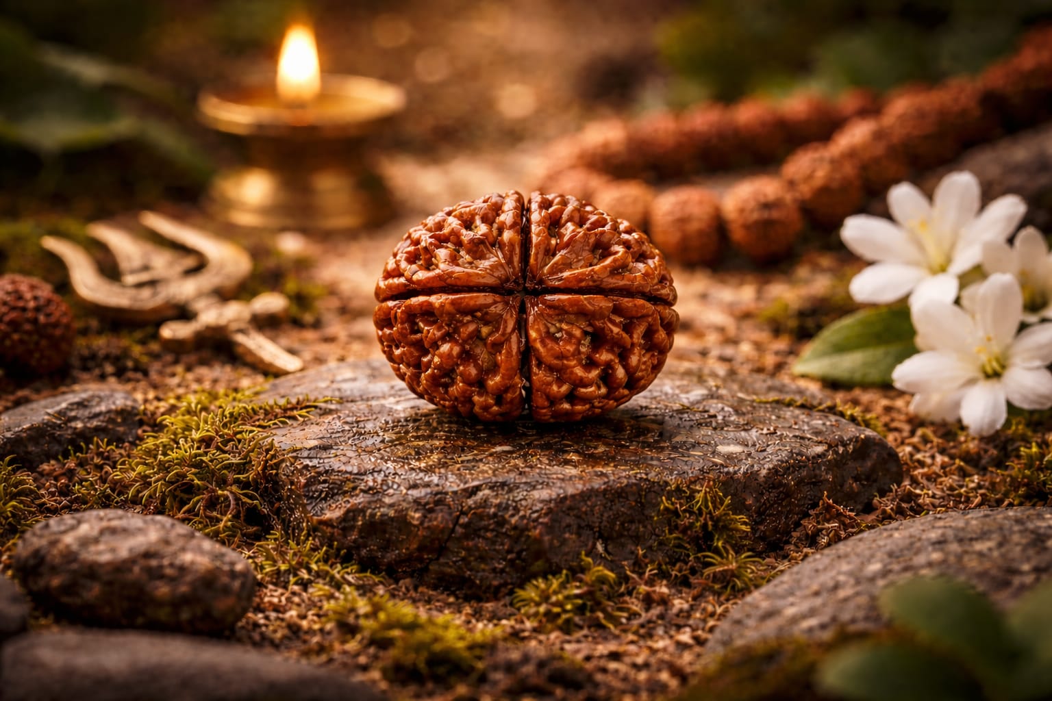 4 Mukhi Rudraksha (Chaturmukhi Rudraksha)